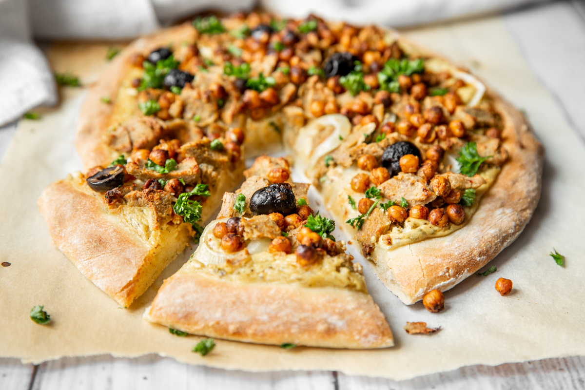 KebabPizza Veganes Rezept Wheaty