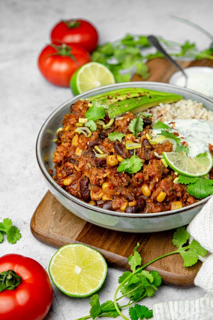 Chili sin Carne Veganes Rezept Wheaty